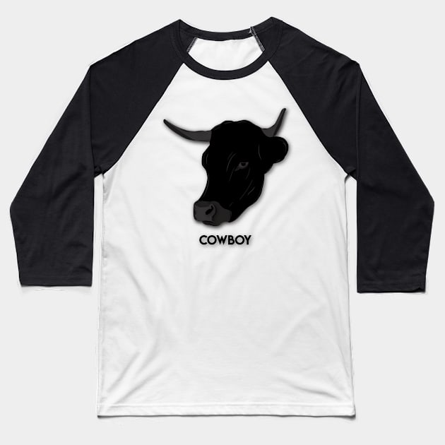 Cowboy Baseball T-Shirt by Indhraluc